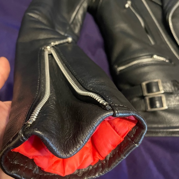 Straight to Hell black leather jacket. - Picture 5 of 12